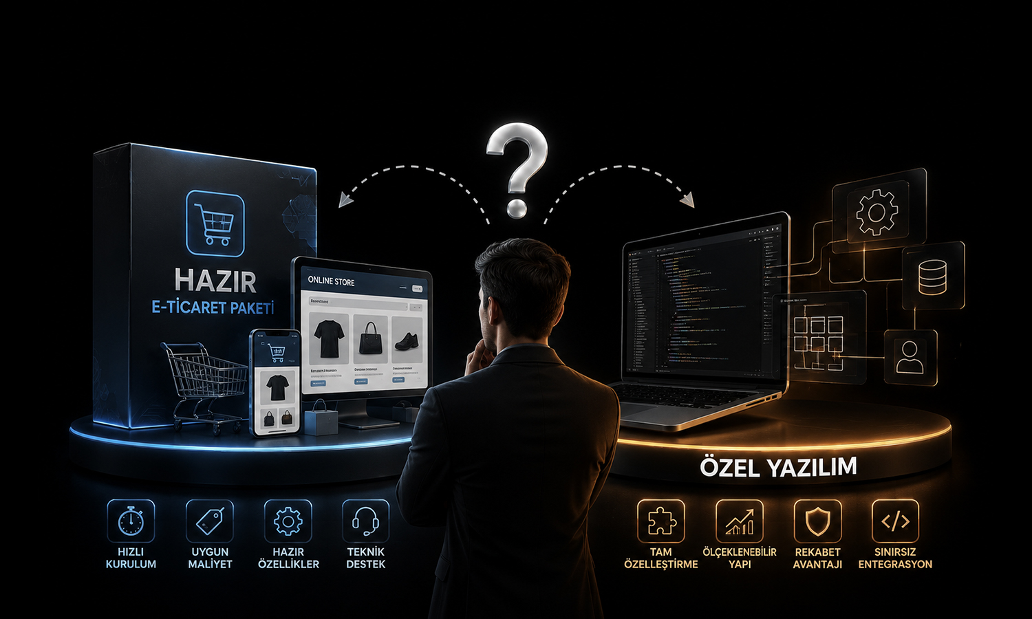 RGB Creative Agency - Hazır E-Ticaret Paketi mi, Özel Yazılım mı? Doğru Seçimi Yapmak